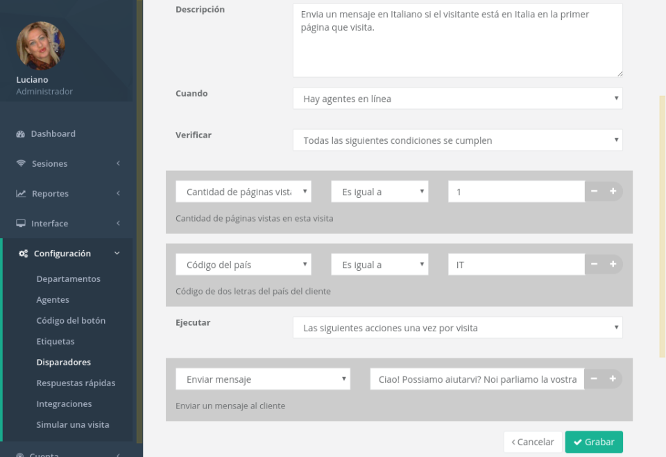 screenshot of AsisteClick