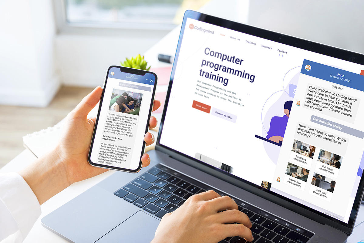 screenshot of AskHandle