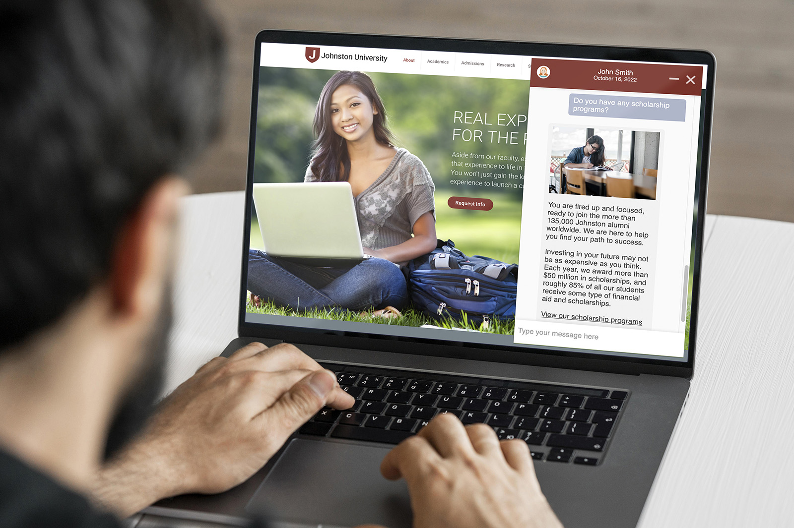 screenshot of AskHandle