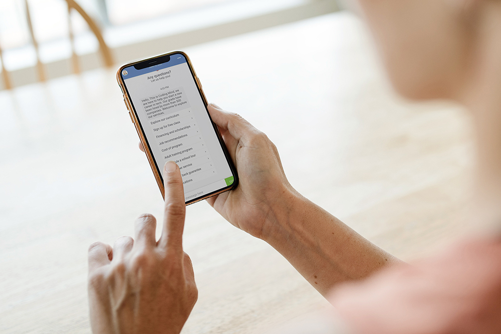 screenshot of AskHandle