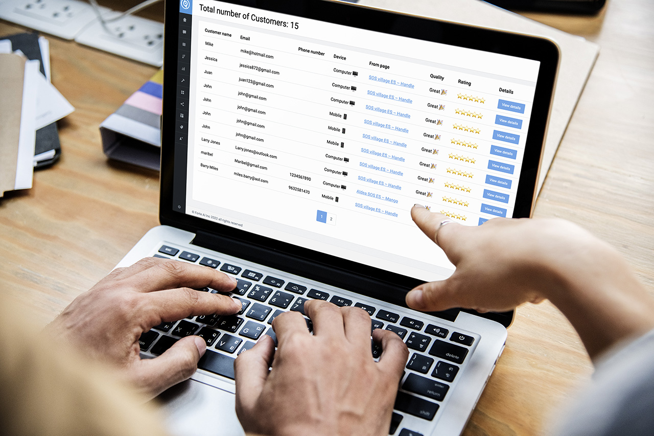 screenshot of AskHandle