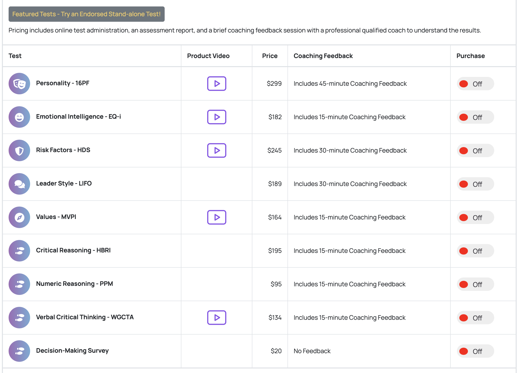 screenshot of AspireVue