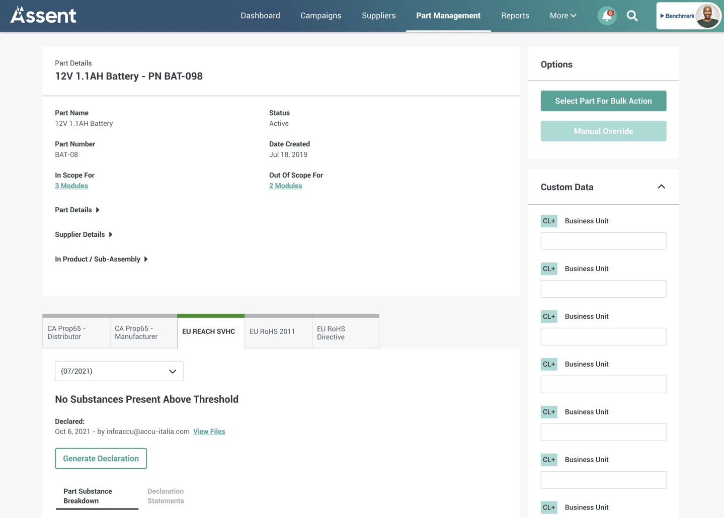 screenshot of Assent