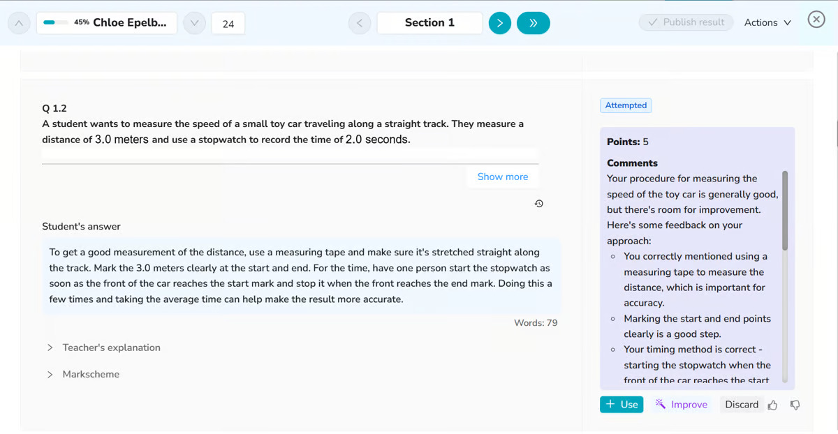 screenshot of AssessPrep
