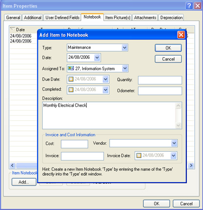 screenshot of AssetManage