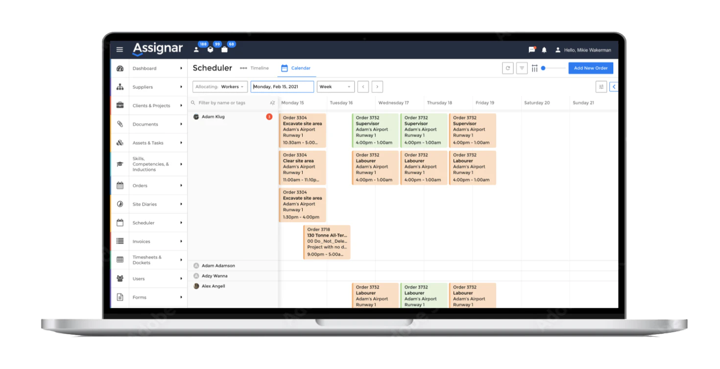 screenshot of Assignar