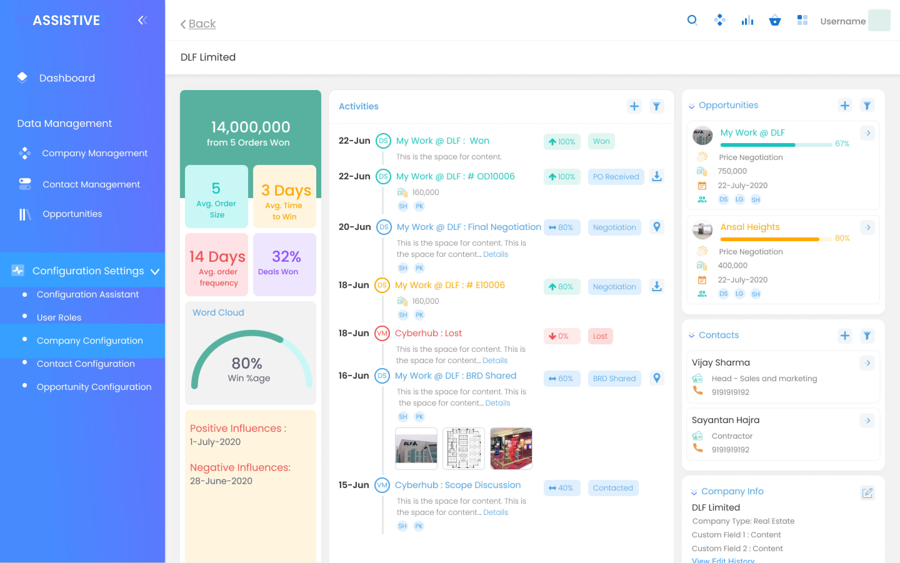 screenshot of Assistive