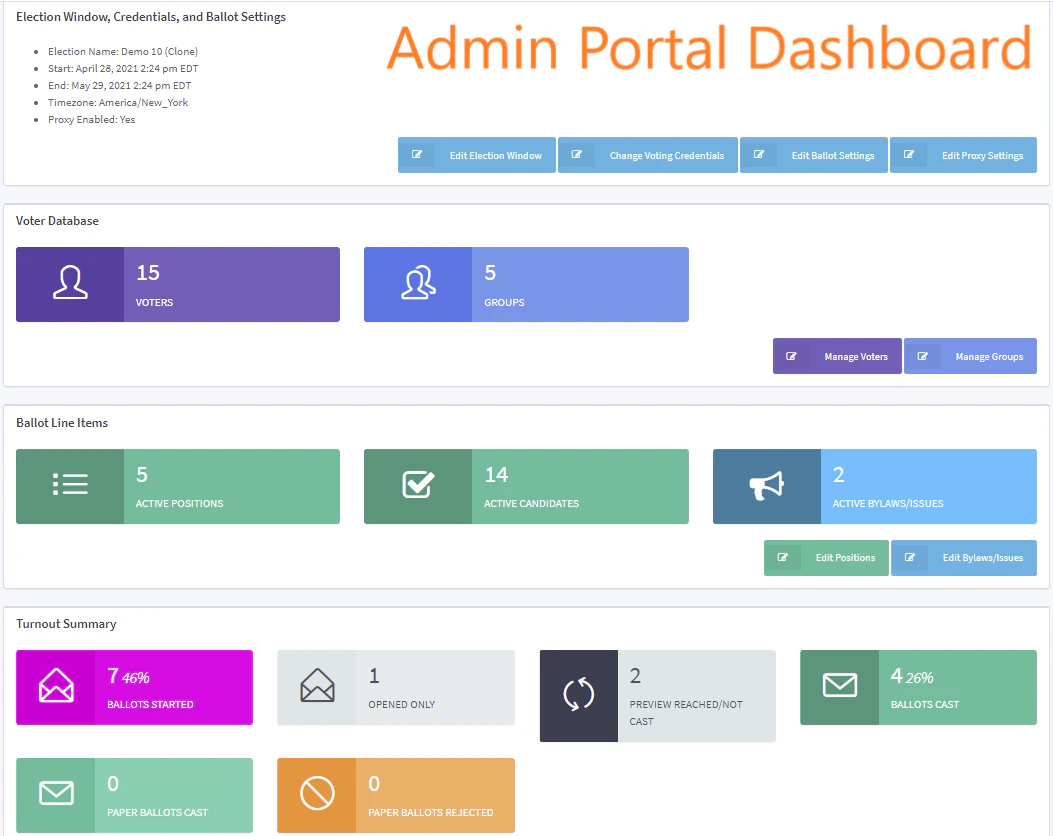 screenshot of AssociationVoting