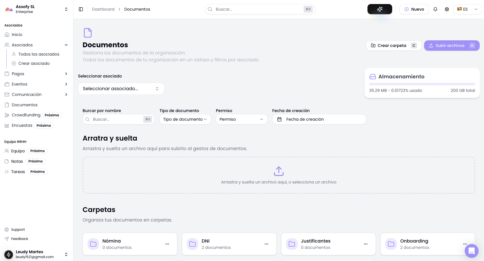 screenshot of Assofy