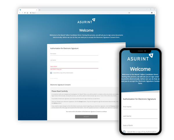 screenshot of Asurint