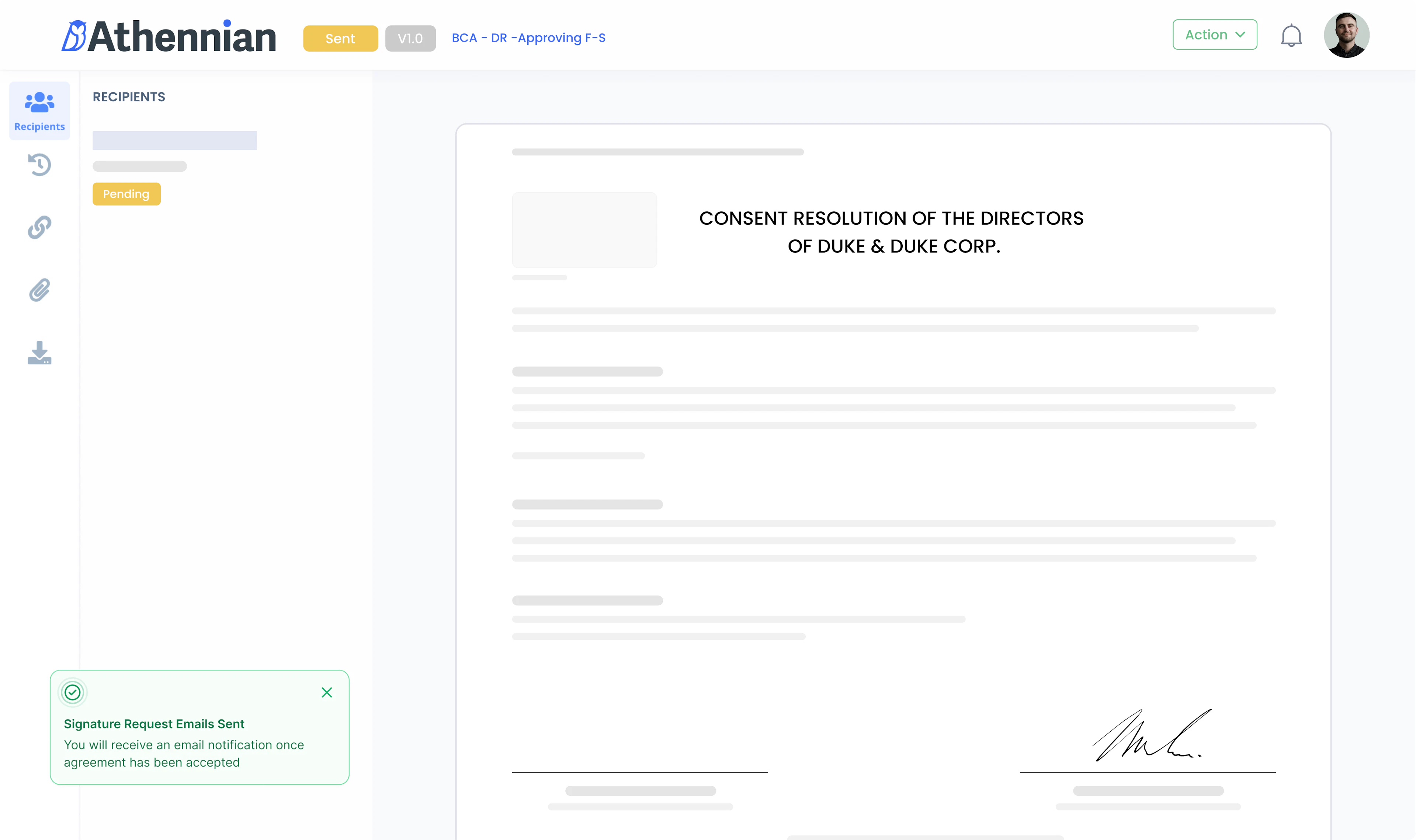 screenshot of Athennian