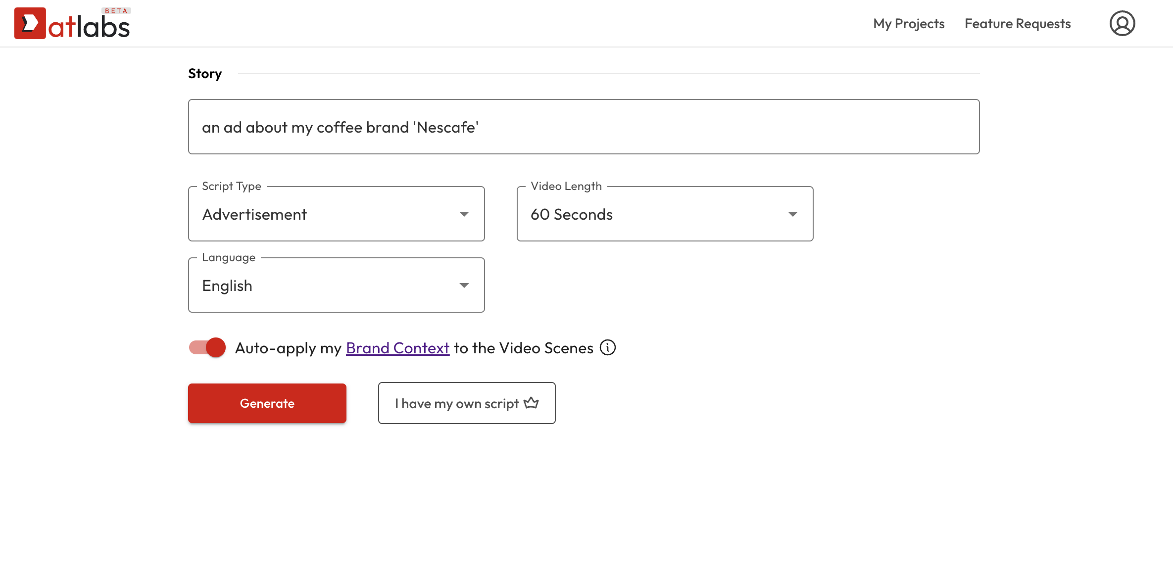 screenshot of Atlabs