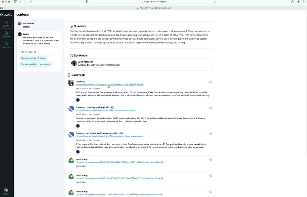 screenshot of Atolio