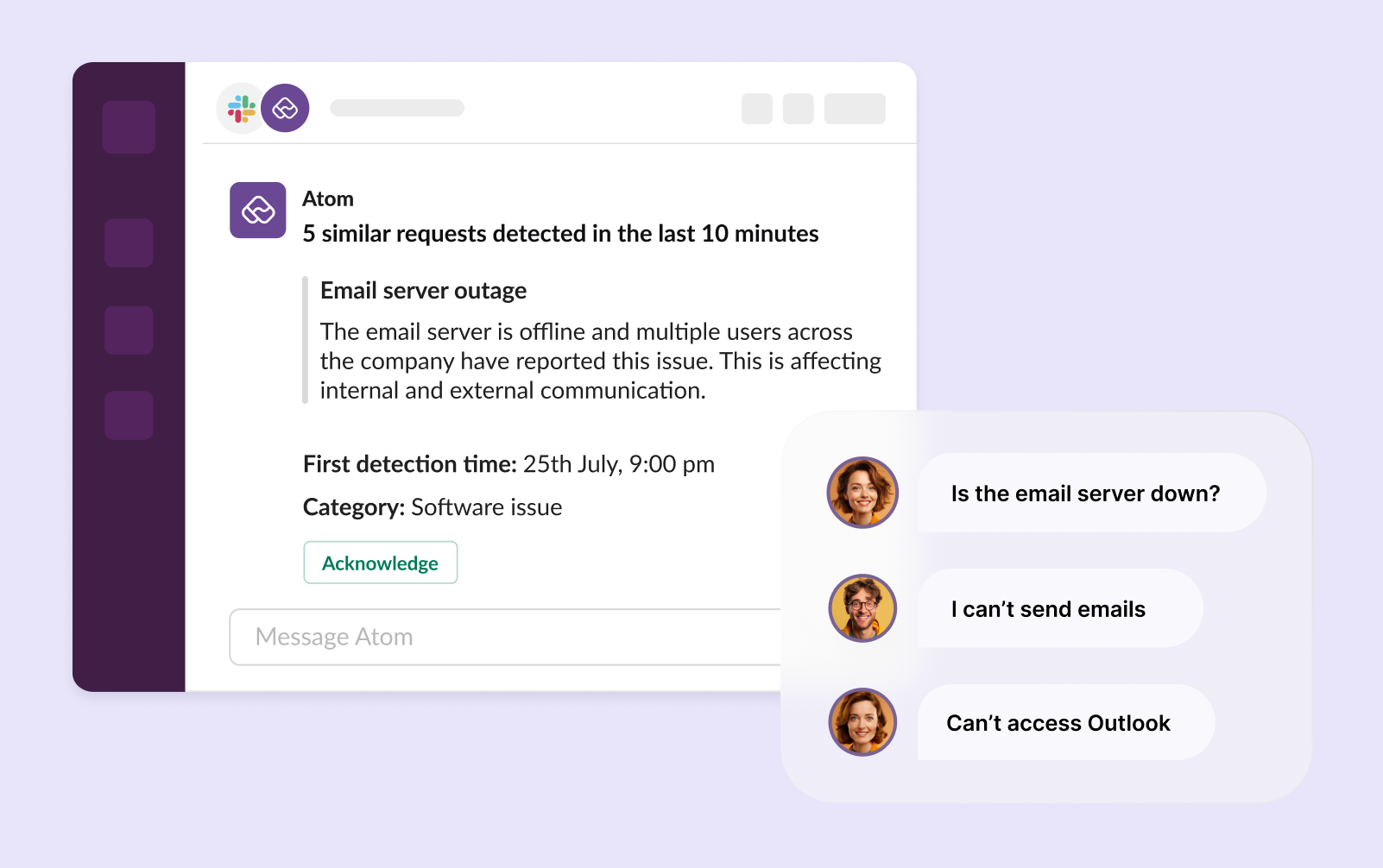 screenshot of Atomicwork