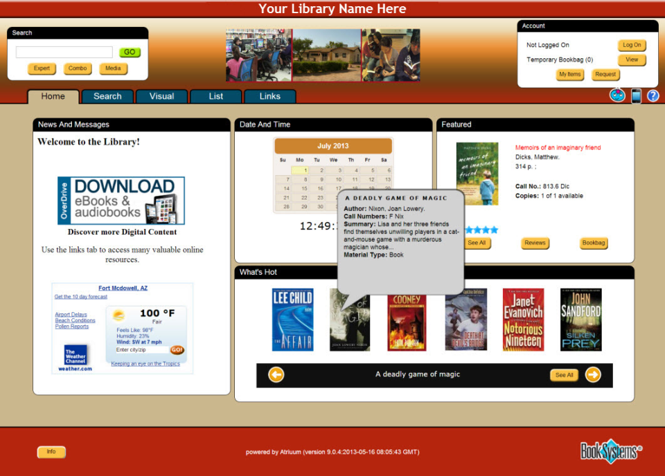 screenshot of Atriuum