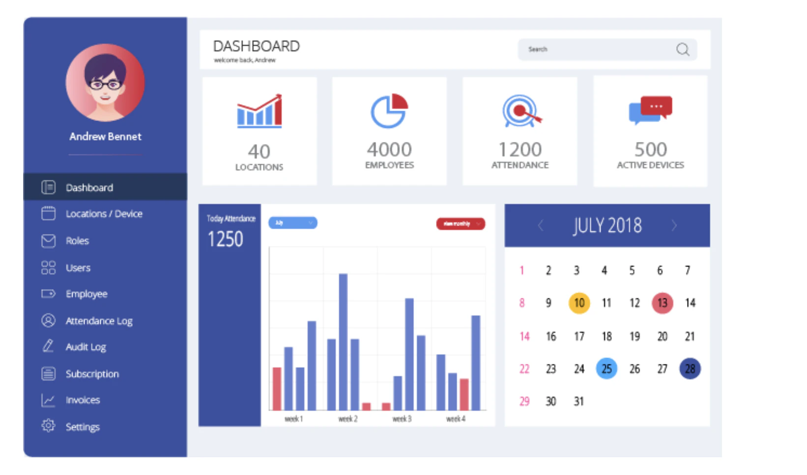 screenshot of AttendLab