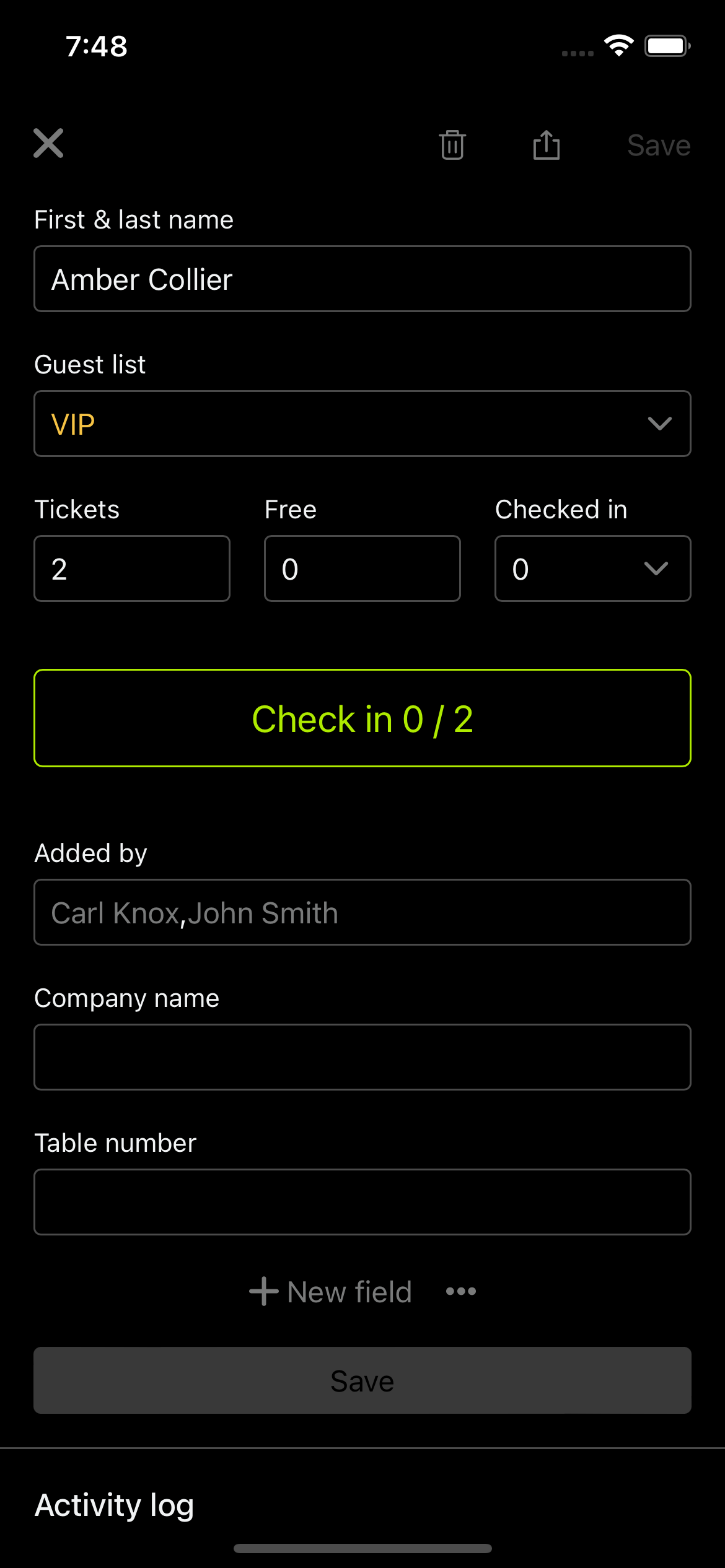 screenshot of Attendium