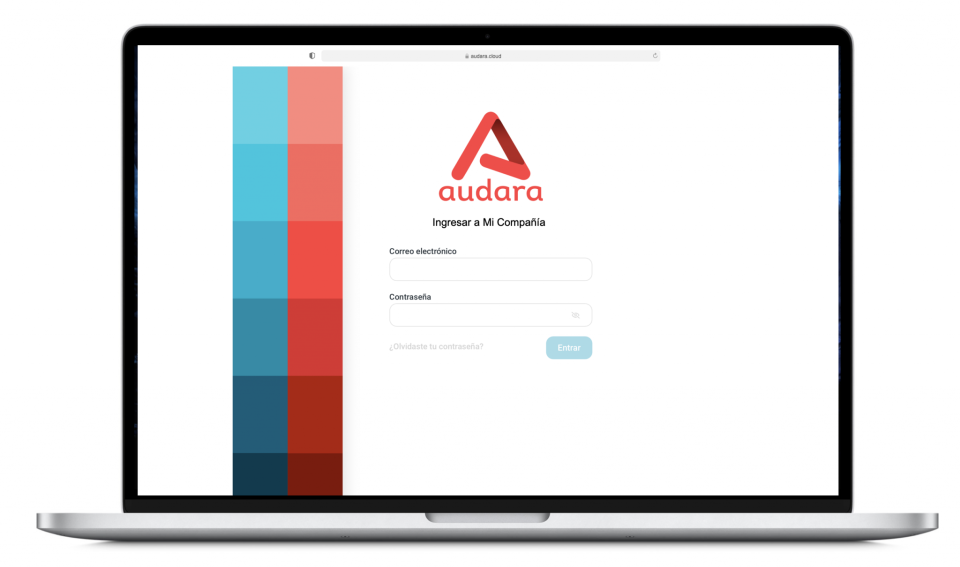 screenshot of Audara