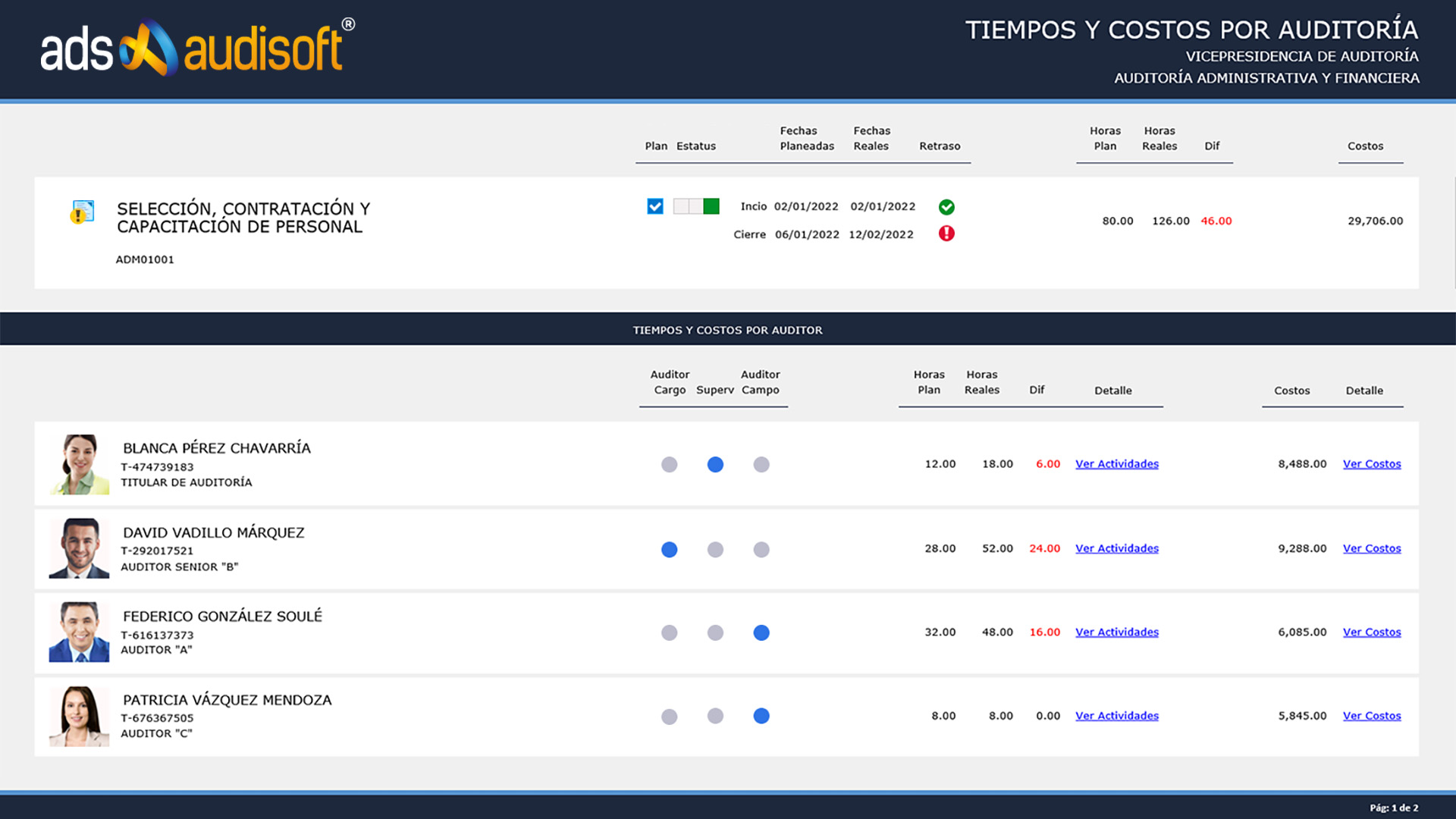 screenshot of AudiSoft