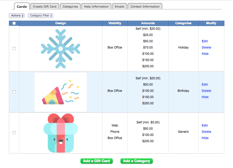 screenshot of AudienceView