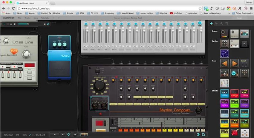 screenshot of Audiotool