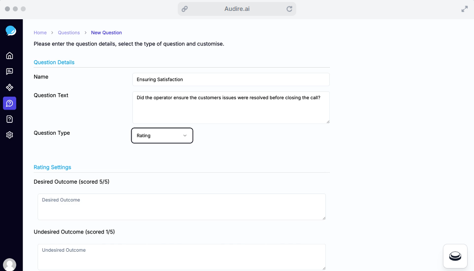 screenshot of Audire.ai