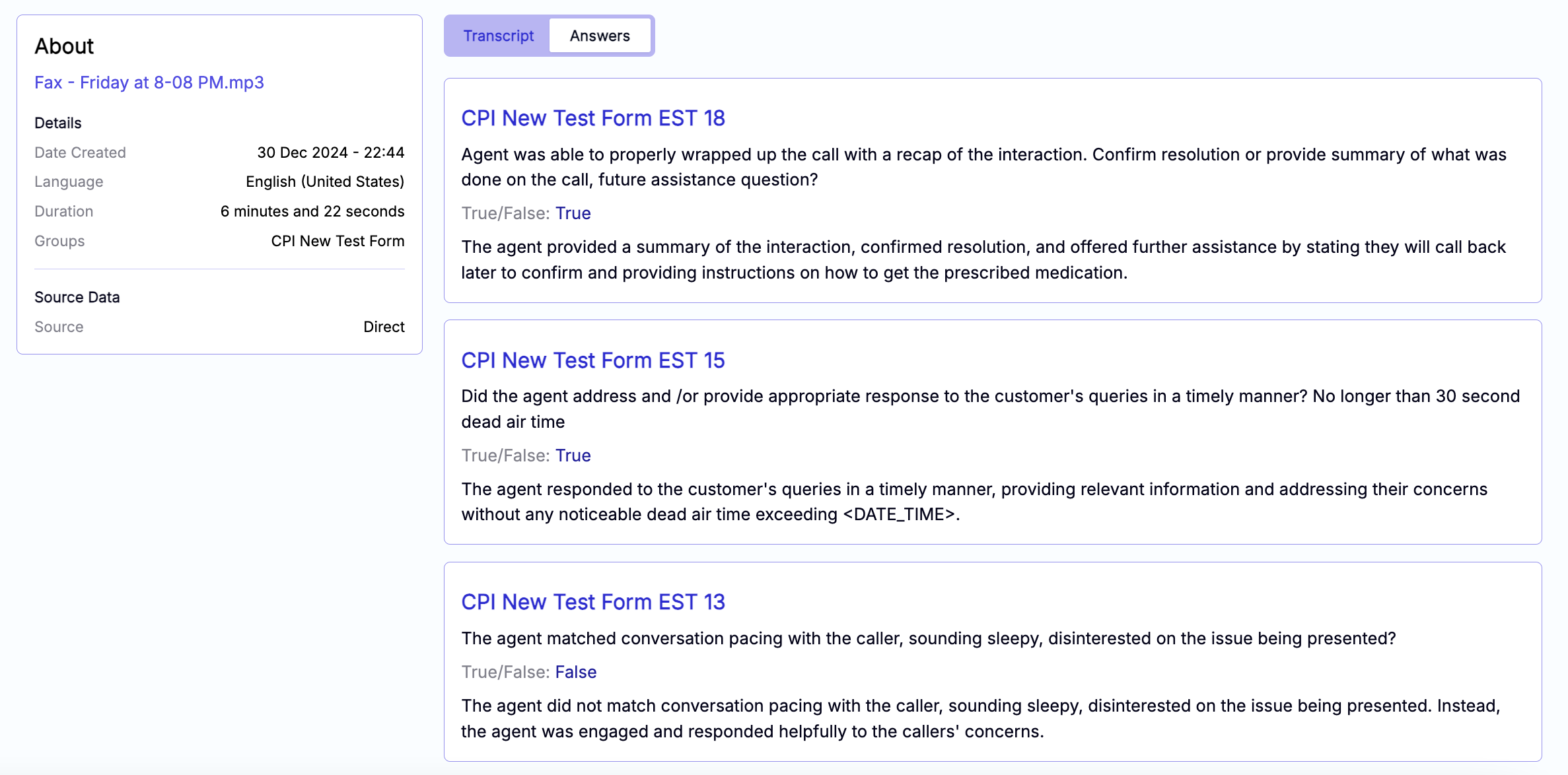 screenshot of Audire.ai