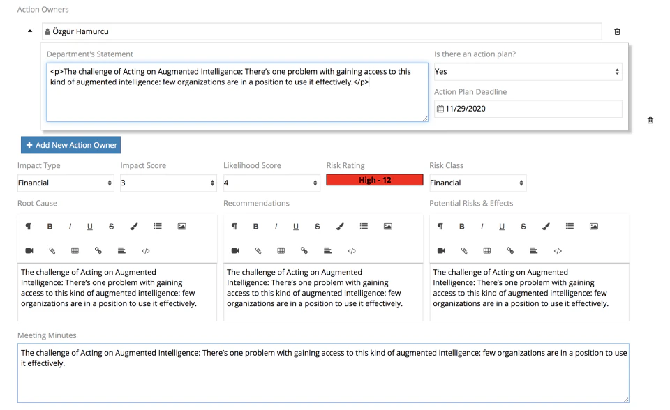 screenshot of Auditrunner
