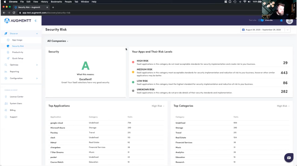 screenshot of Augmentt