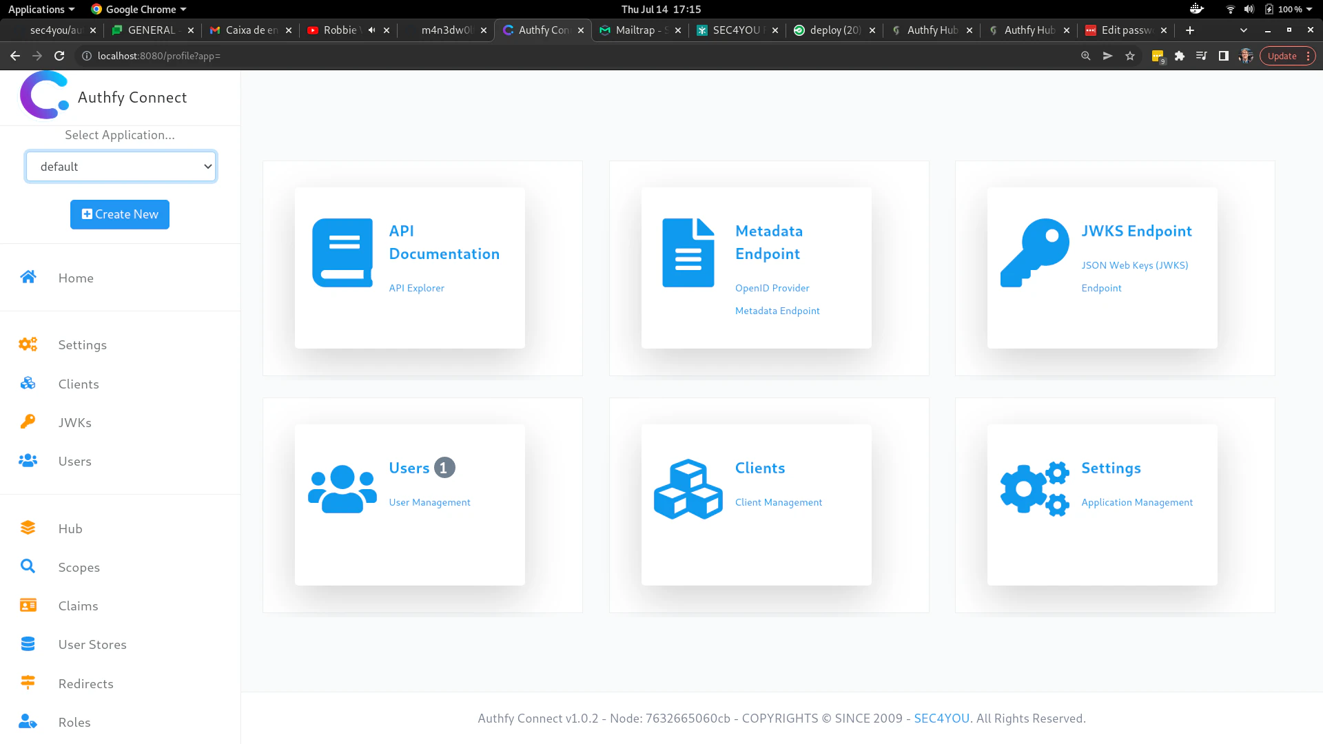 screenshot of Authfy