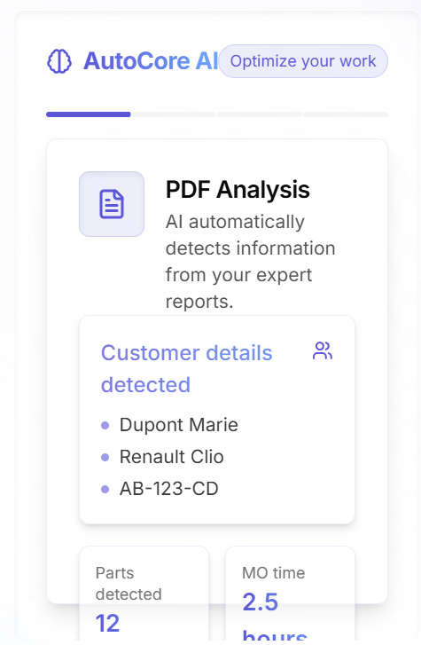 screenshot of AutoCoreAI