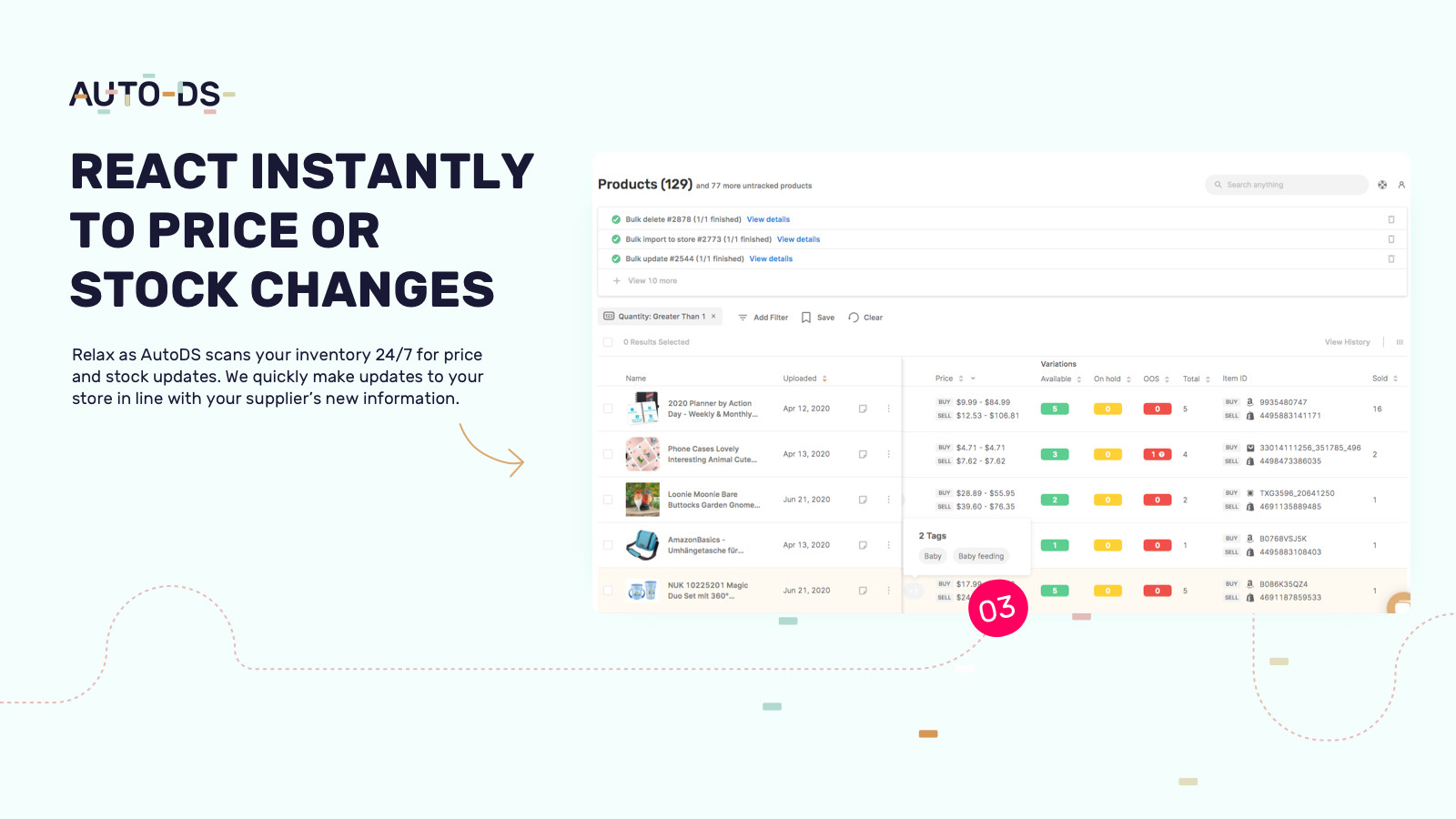 screenshot of AutoDS