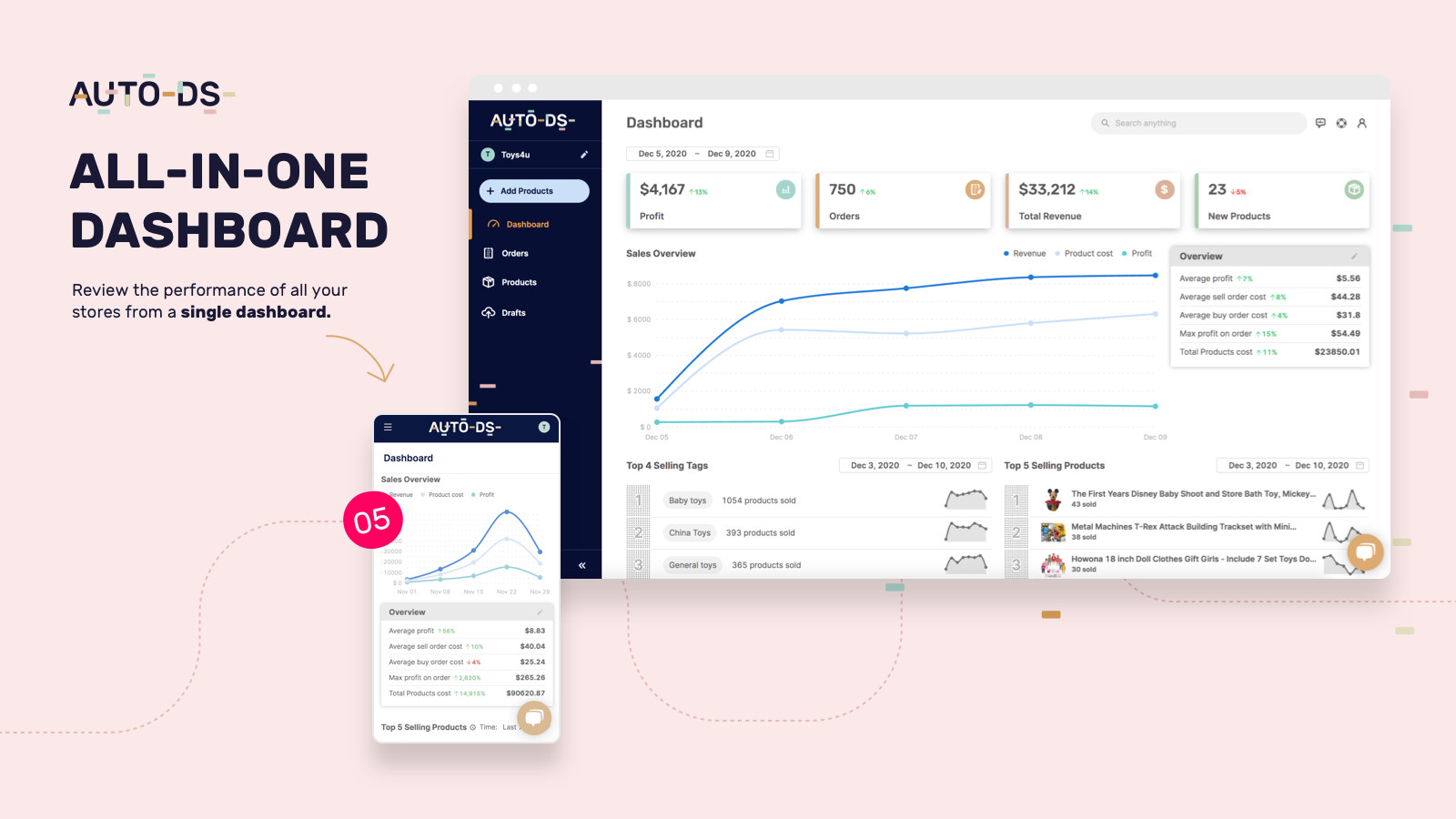 screenshot of AutoDS