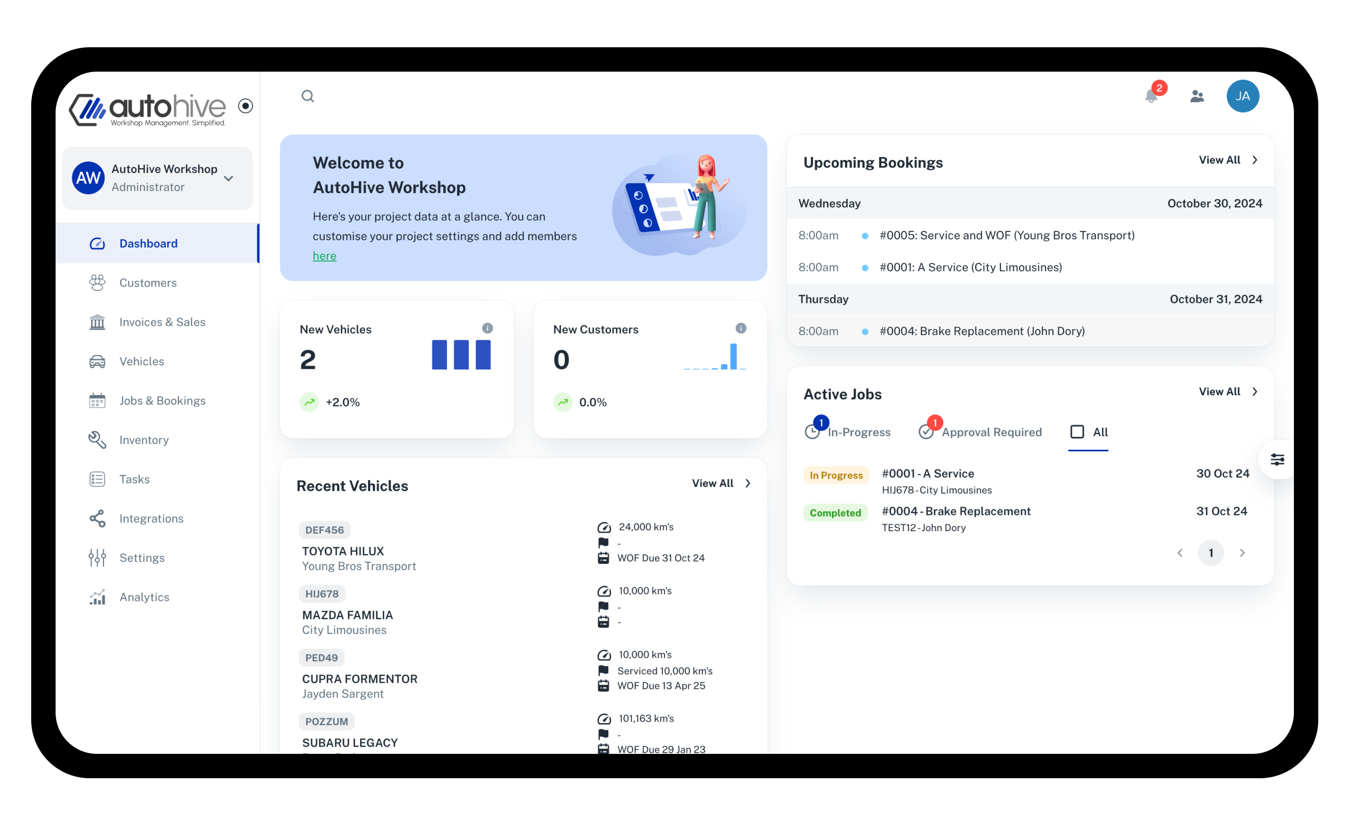 screenshot of AutoHive