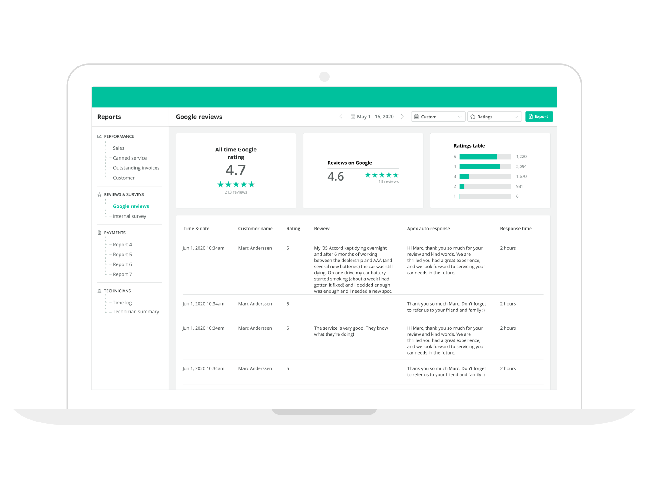 screenshot of AutoLeap