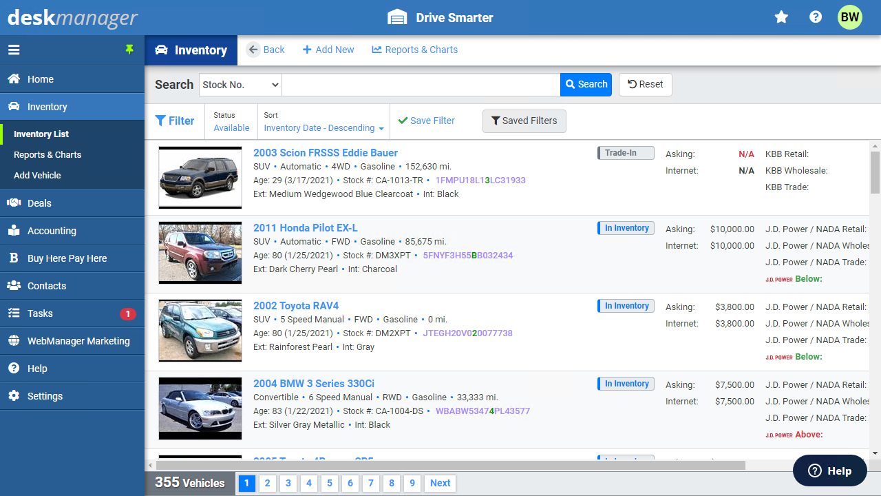 screenshot of AutoManager