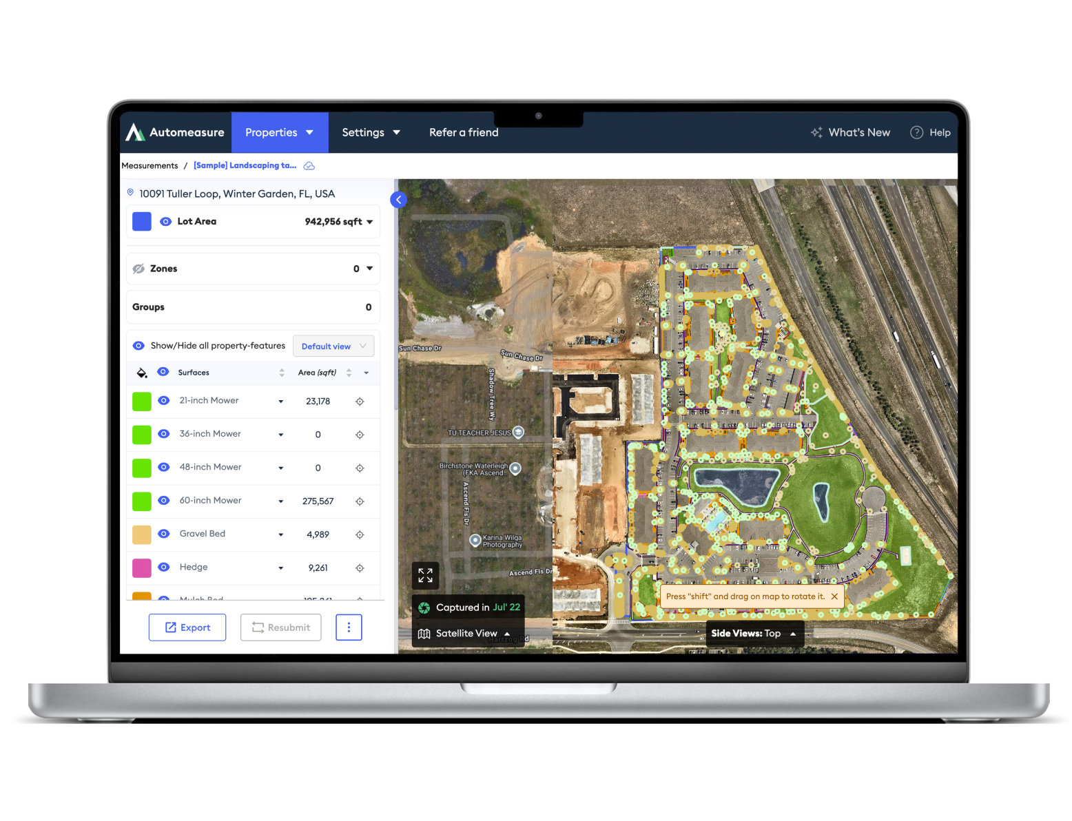 screenshot of AutoMeasure