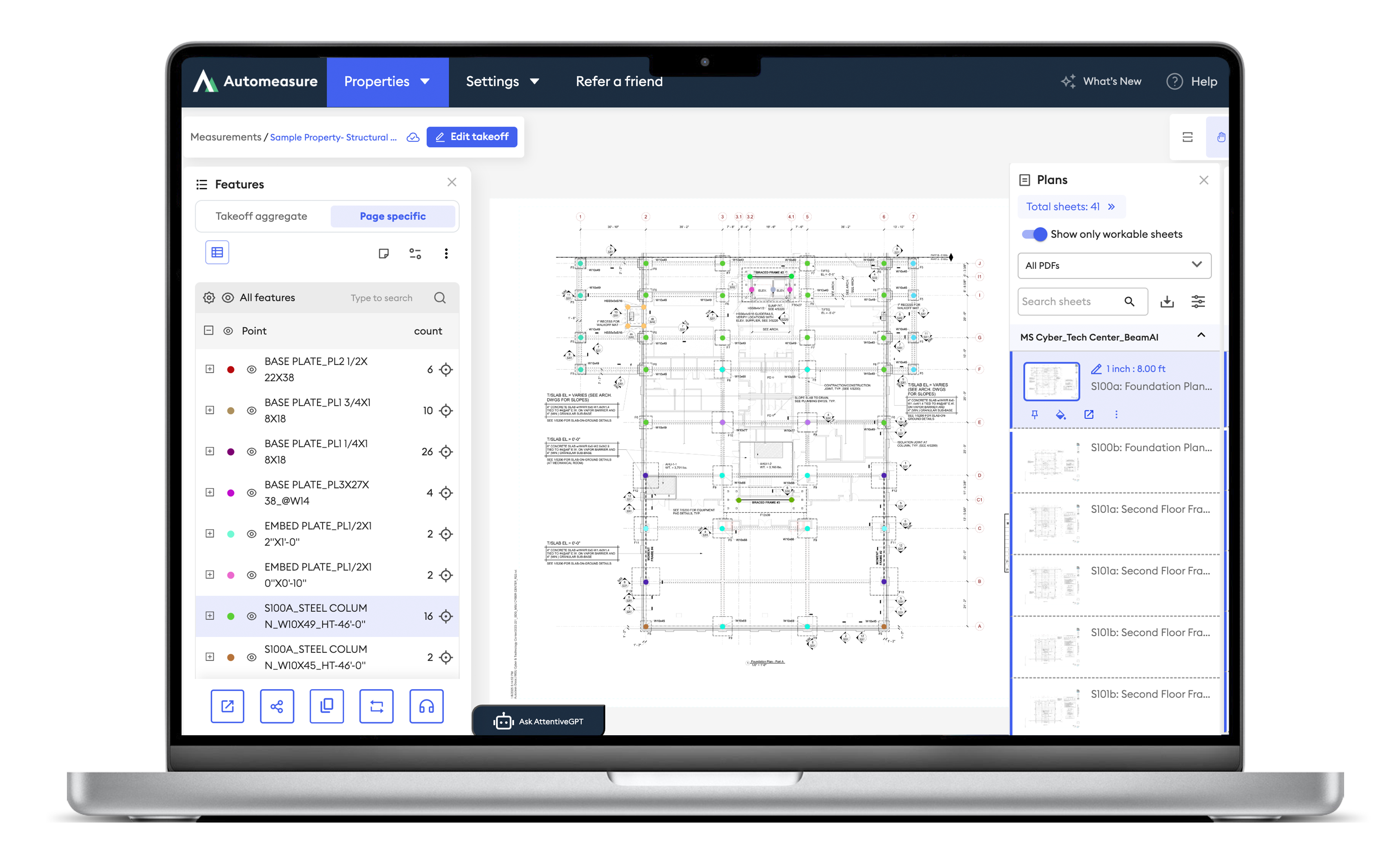 screenshot of AutoMeasure
