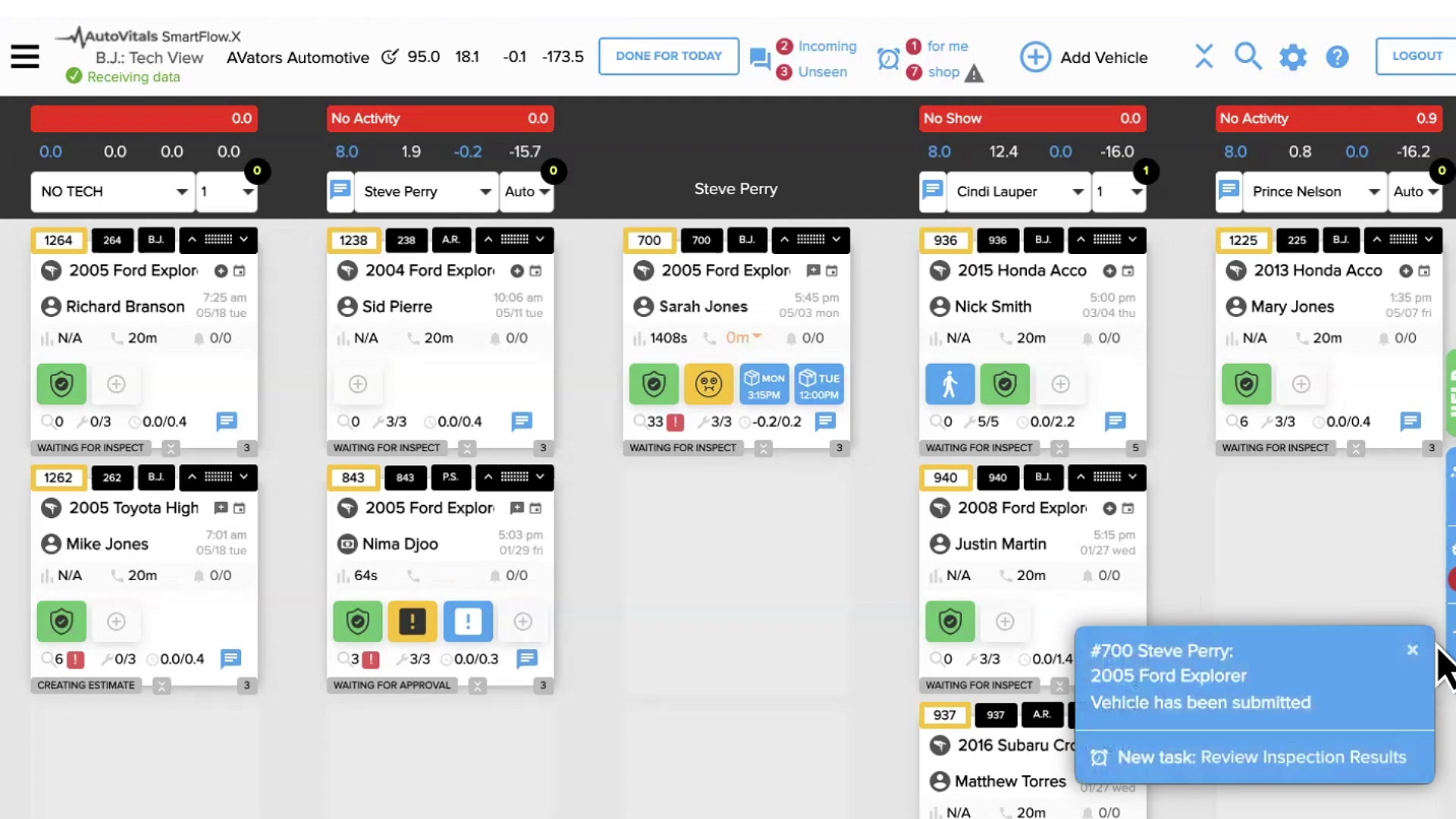 screenshot of AutoVitals
