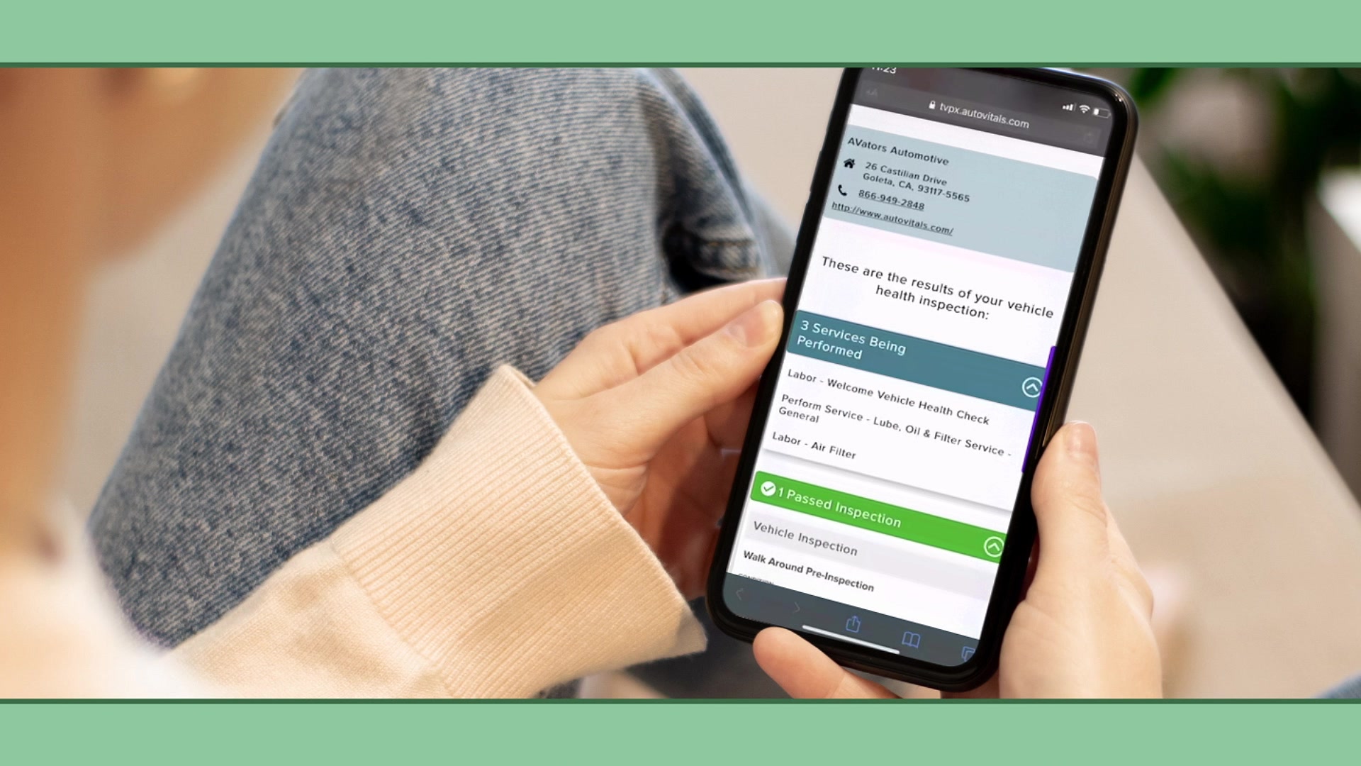 screenshot of AutoVitals
