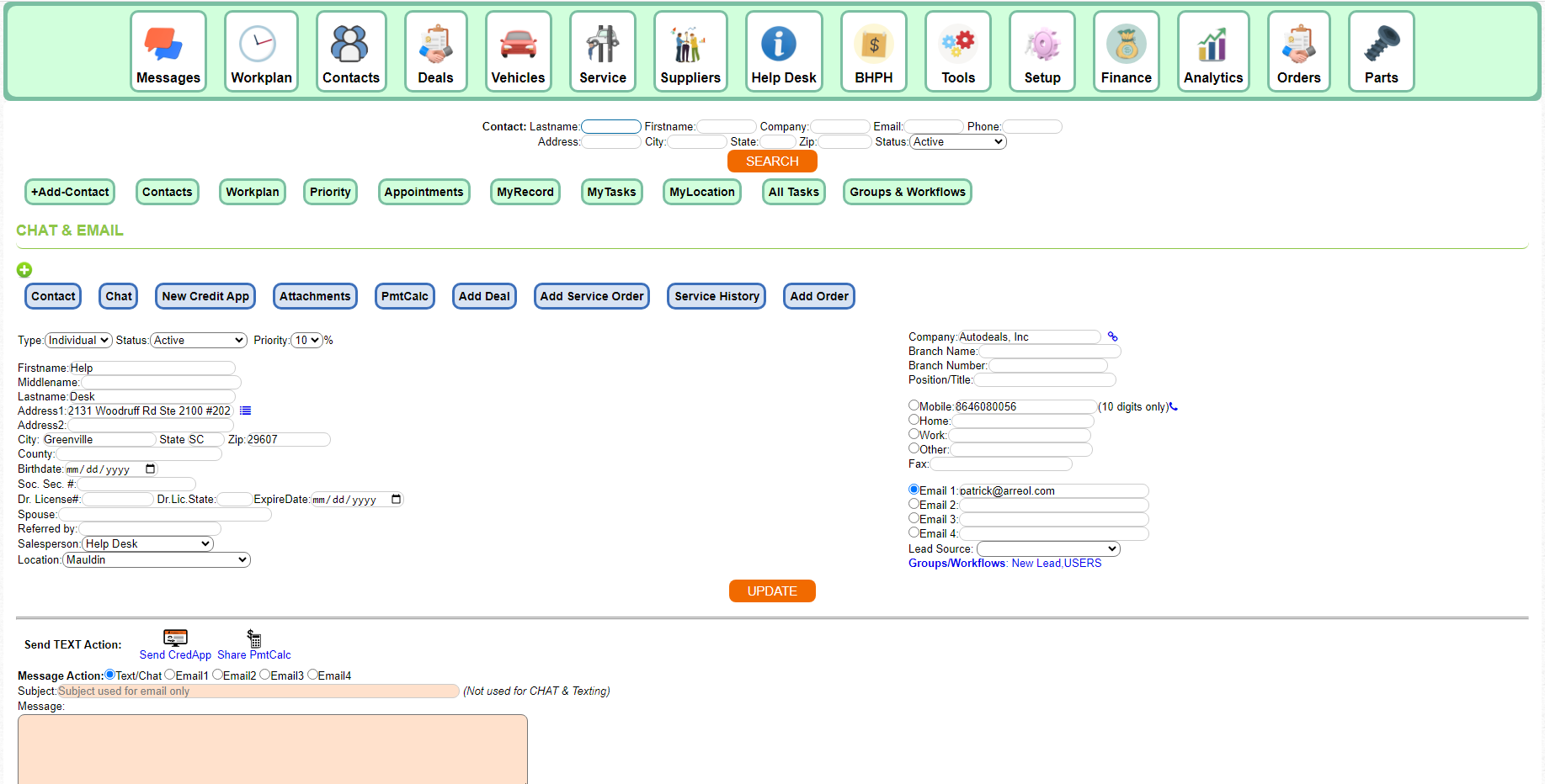 screenshot of Autodeals