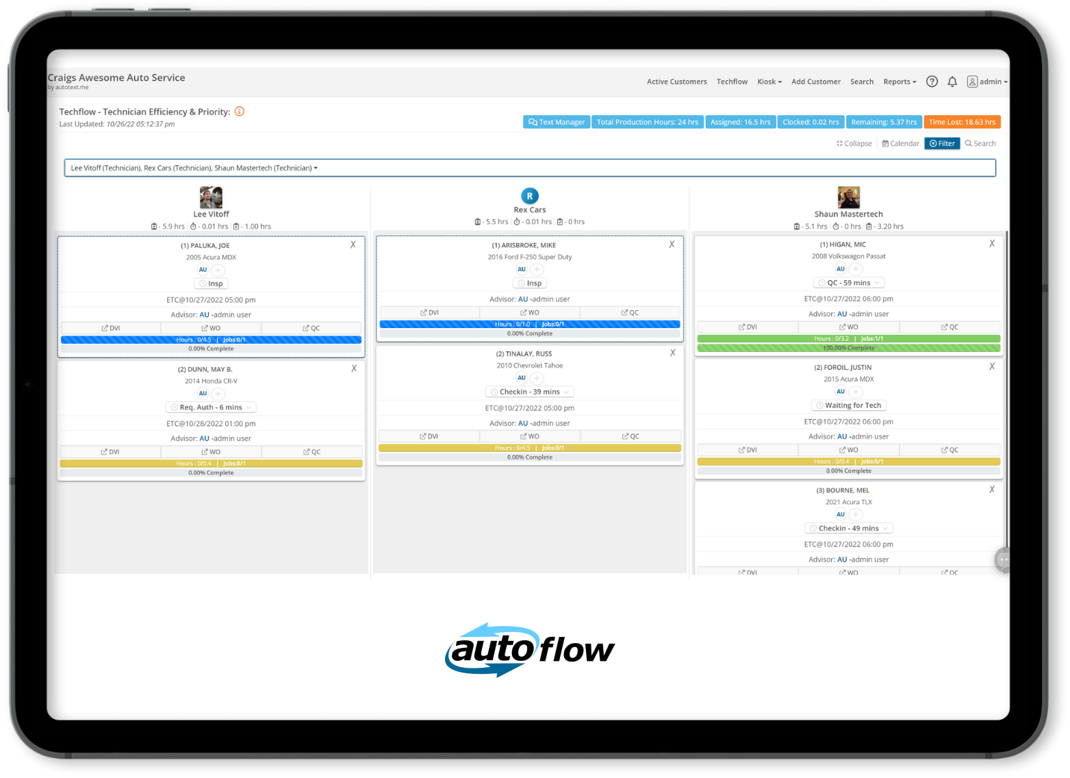 screenshot of Autoflow