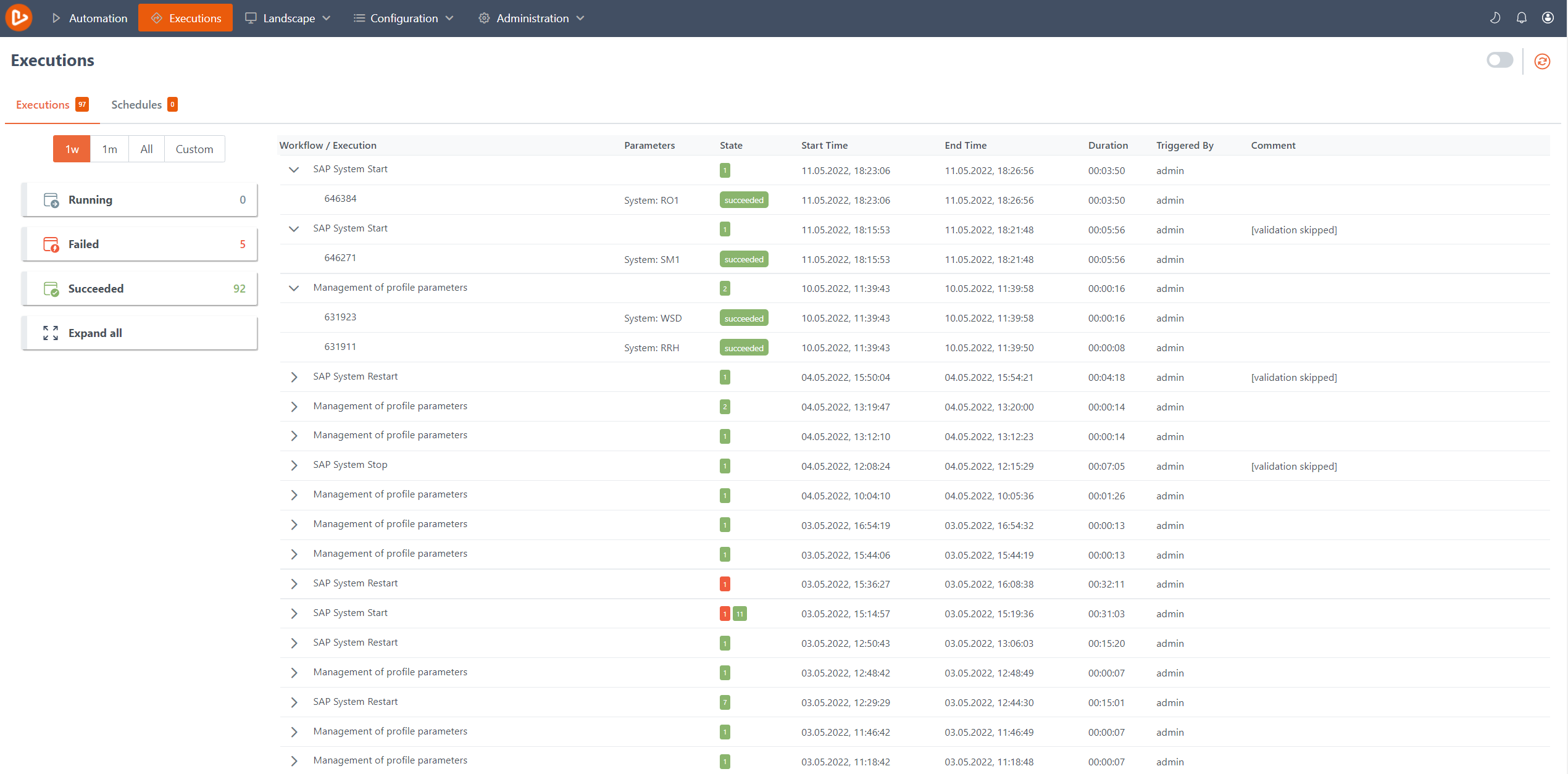 screenshot of Automatics