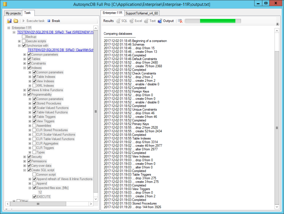 screenshot of AutosyncDB