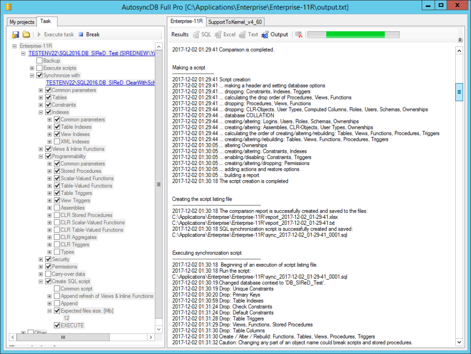 screenshot of AutosyncDB