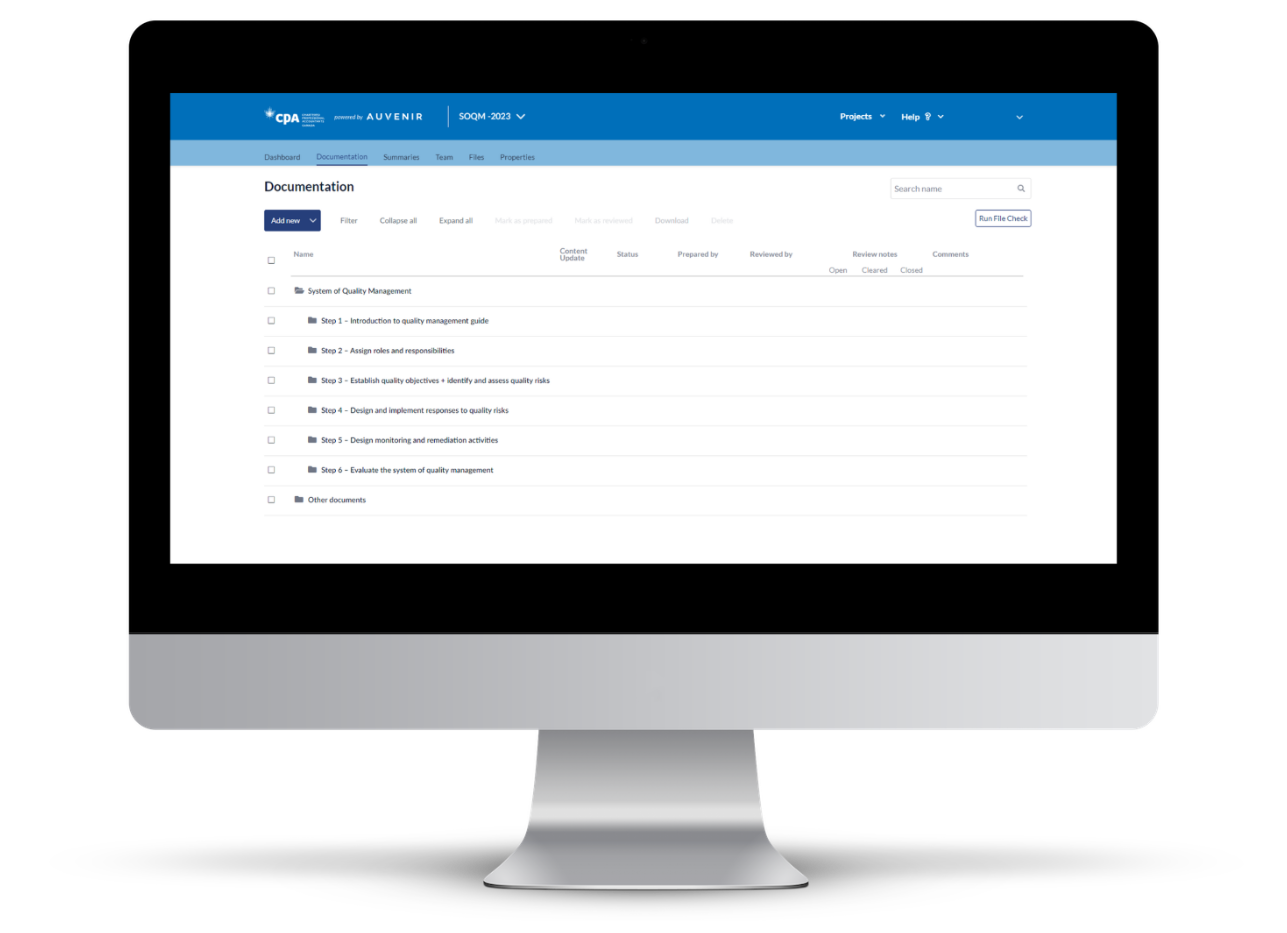 screenshot of Auvenir