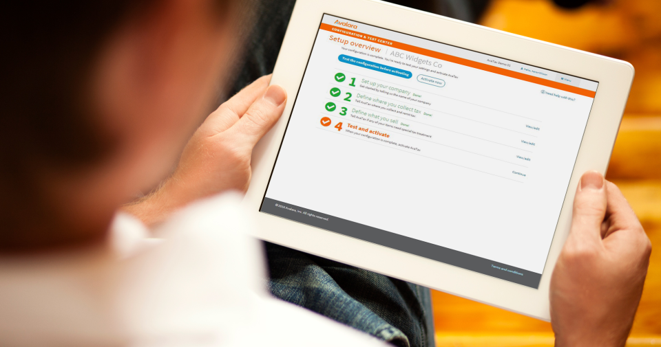 screenshot of Avalara