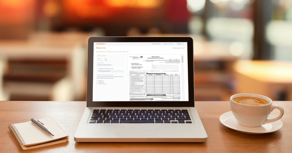 screenshot of Avalara