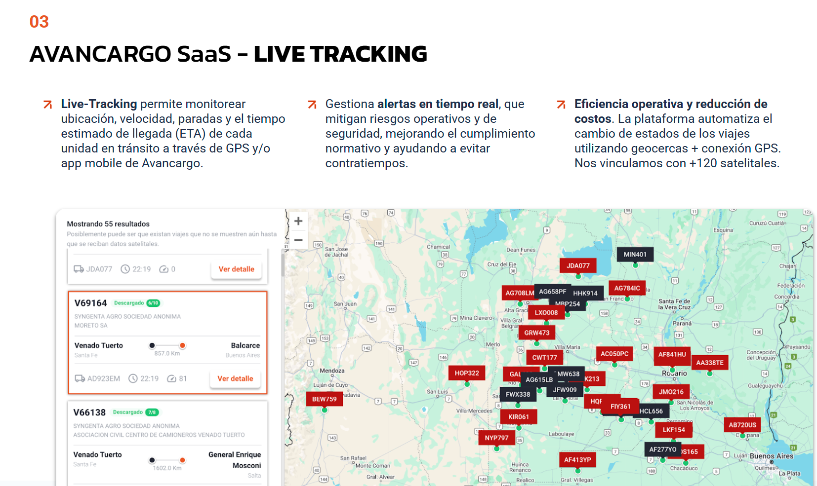 screenshot of Avancargo