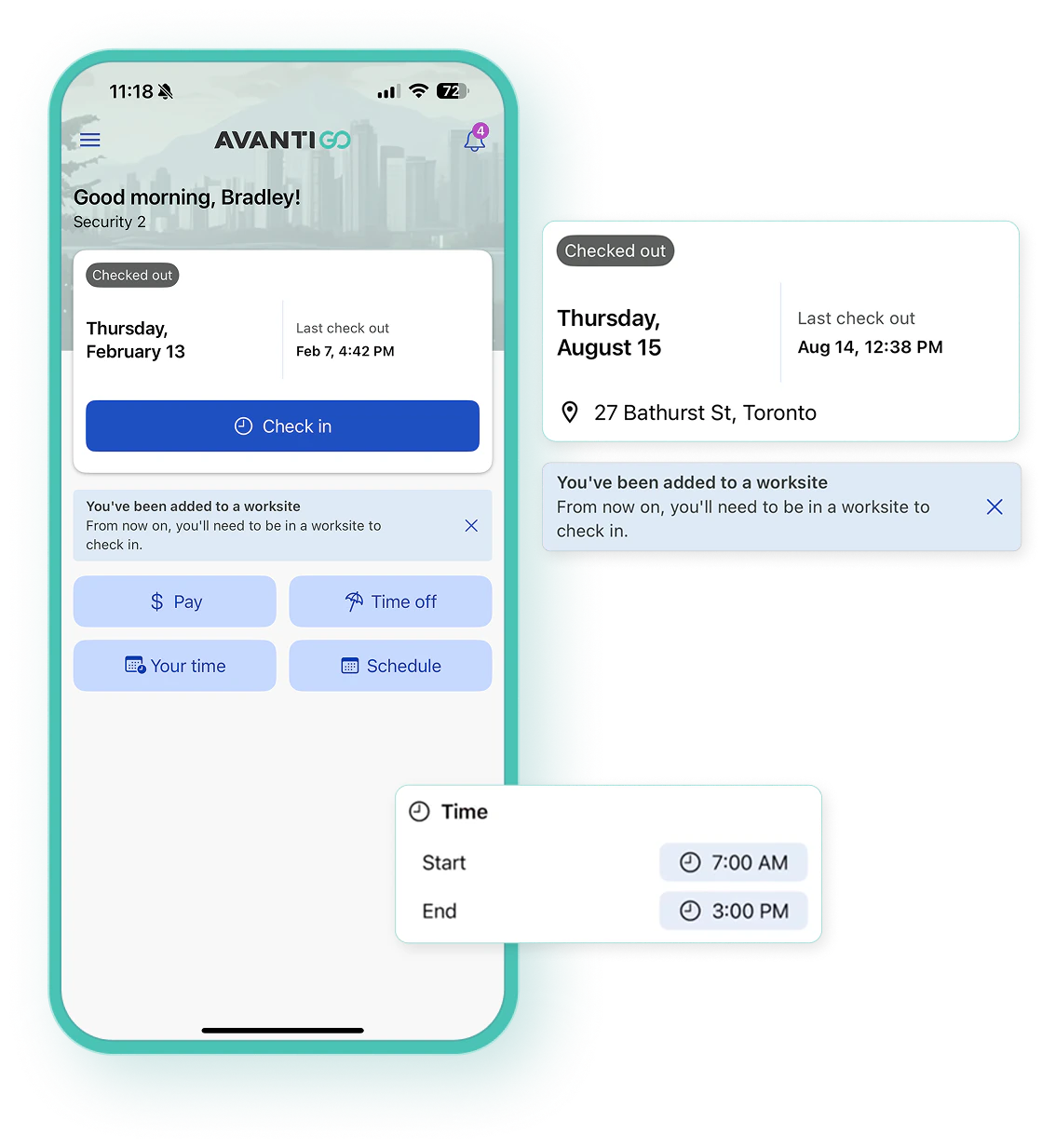 screenshot of Avanti